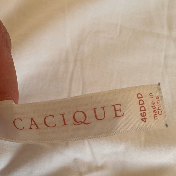 Cacique Boost Plunge smoothing back bra 46 DDD in dark nude - Picture 5 of 7